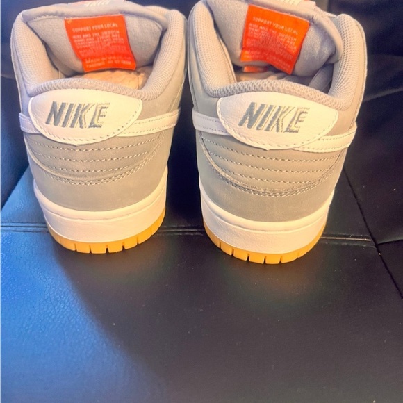 SB Dunk Low Pro ISO Skate Shoes Orange Label Size 7 Men / 8.5 Women FIRM - Picture 5 of 11